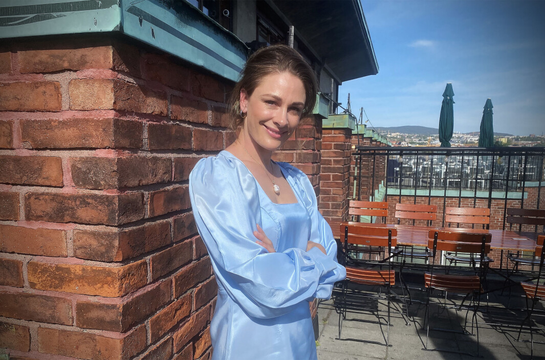 Jenny Skavlan møtte Shifter under Impact Startup Demo Day, her på toppen av Folketeaterbygningen. Jenny Skavlan møtte Shifter under Impact Startup Demo Day, her på toppen av Folketeaterbygningen.