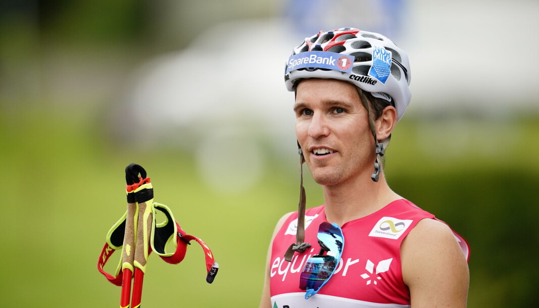 Didrik Tønseth, her i aksjon under 1,5 kilometer klassisk sprint på rulleski. Didrik Tønseth, her i aksjon under 1,5 kilometer klassisk sprint på rulleski.