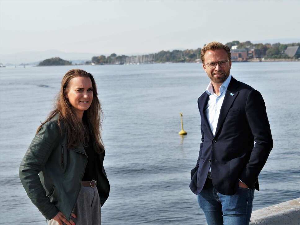 Medgründer Catharina Frostad i Clean Sea Solutions er fornøyd med Startoff-programmet til regjeringen og moderniseringsminister Nikolai Astrup.