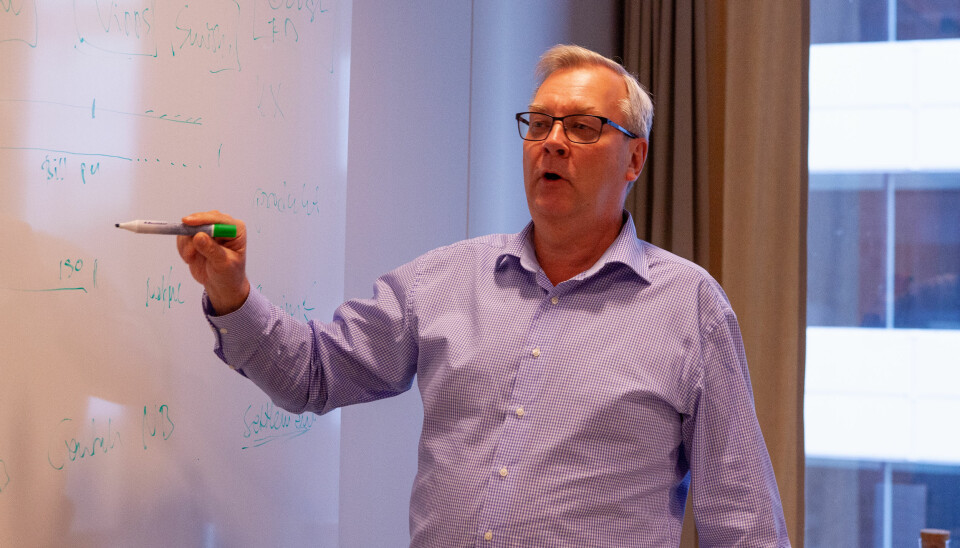 Administrende direktør Lars Sjögren i P27, tegner opp hvordan ser for seg det fremtidige nordiske betalingslandskapet