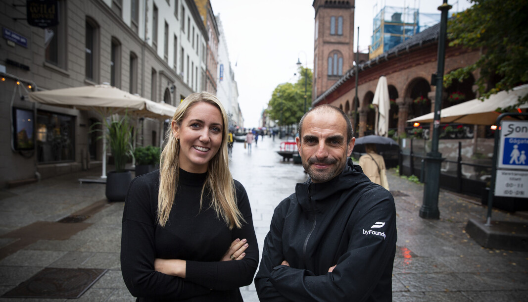 Sara Rywe og Eric Lagier i byFounders. Sara Rywe og Eric Lagier i byFounders.