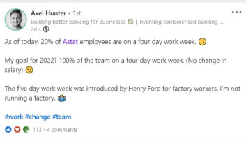 Axel Hunter setter nye mål på LinkedIn Axel Hunter setter nye mål på LinkedIn