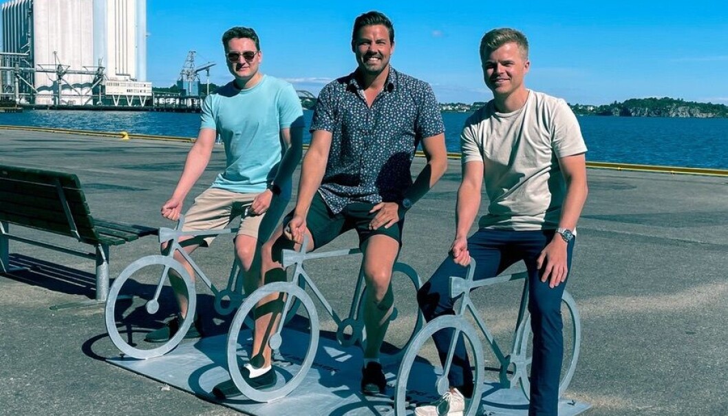 Gründerne (fra venstre) Eirik Jørgensen (er ikke lenger med i selskapet), Ole Martin Ølmheim og Filip Nag Gründerne (fra venstre) Eirik Jørgensen (er ikke lenger med i selskapet), Ole Martin Ølmheim og Filip Nag