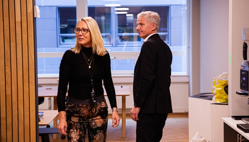 Har styring på prosessen, Henna Raknes operativ sjef og Geir Hamre Nordrik, administrerende direktør i Stacc.