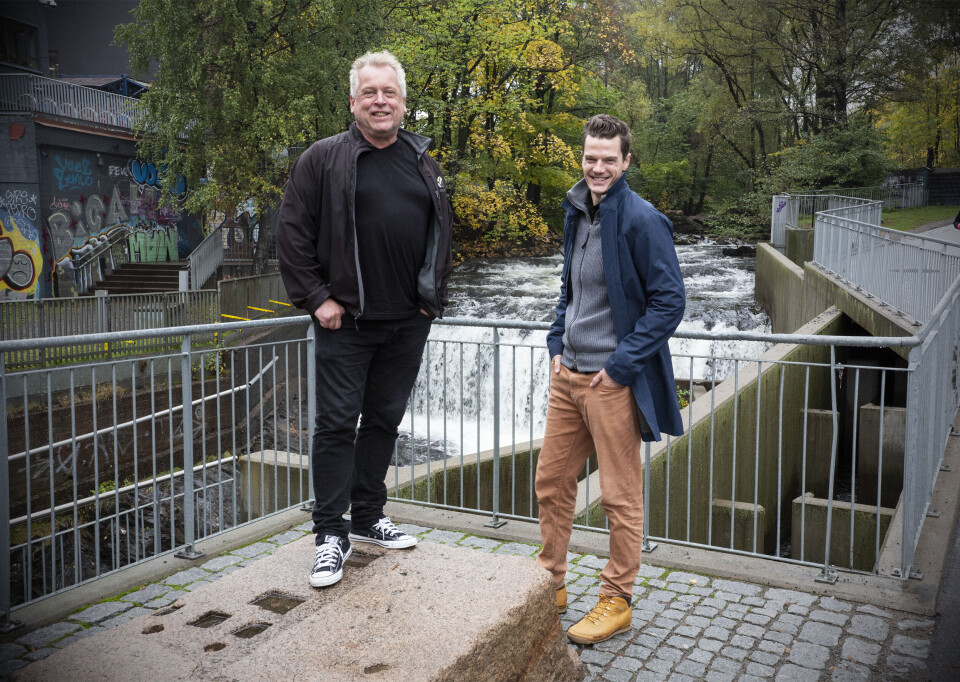 Seriegründer Lasse Andresen (t.v.) med Sutton Maxwell,.