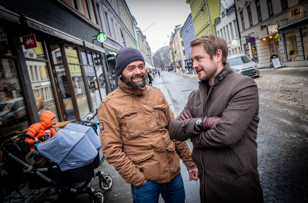 Lars Dysterud Hansen (til venstre) og Simon Uldèn startet Switchr i 2019. Målet var å demokratisere en hurtigvoksende bransje. Sistnevnte jobber ikke lenger i selskapet, men er fremdeles aksjonær. Lars Dysterud Hansen (til venstre) og Simon Uldèn startet Switchr i 2019. Målet var å demokratisere en hurtigvoksende bransje. Sistnevnte jobber ikke lenger i selskapet, men er fremdeles aksjonær.