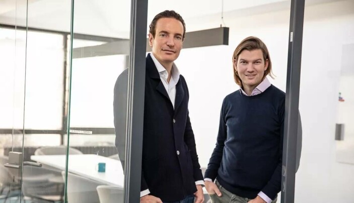 N26-gründerne Maximilian Tayenthal (t,v.) og Valentin Stalf. N26-gründerne Maximilian Tayenthal (t,v.) og Valentin Stalf.
