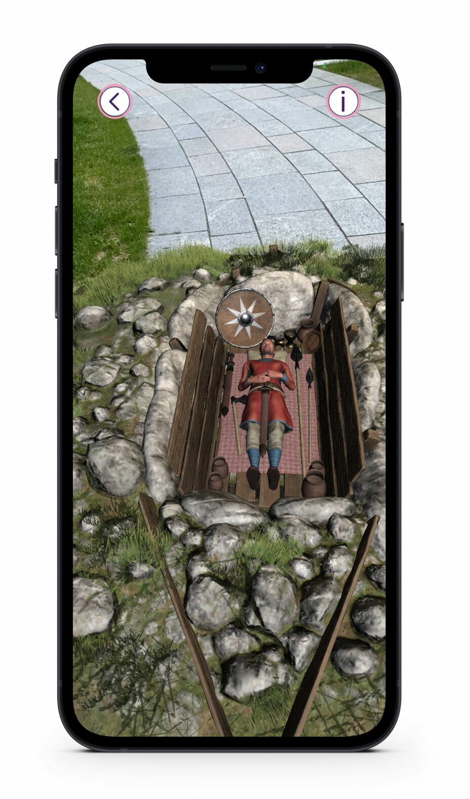I et av spillene til Wittario kan du komme over en viking-grav i ditt eget nabolag eller på skoleplassen.