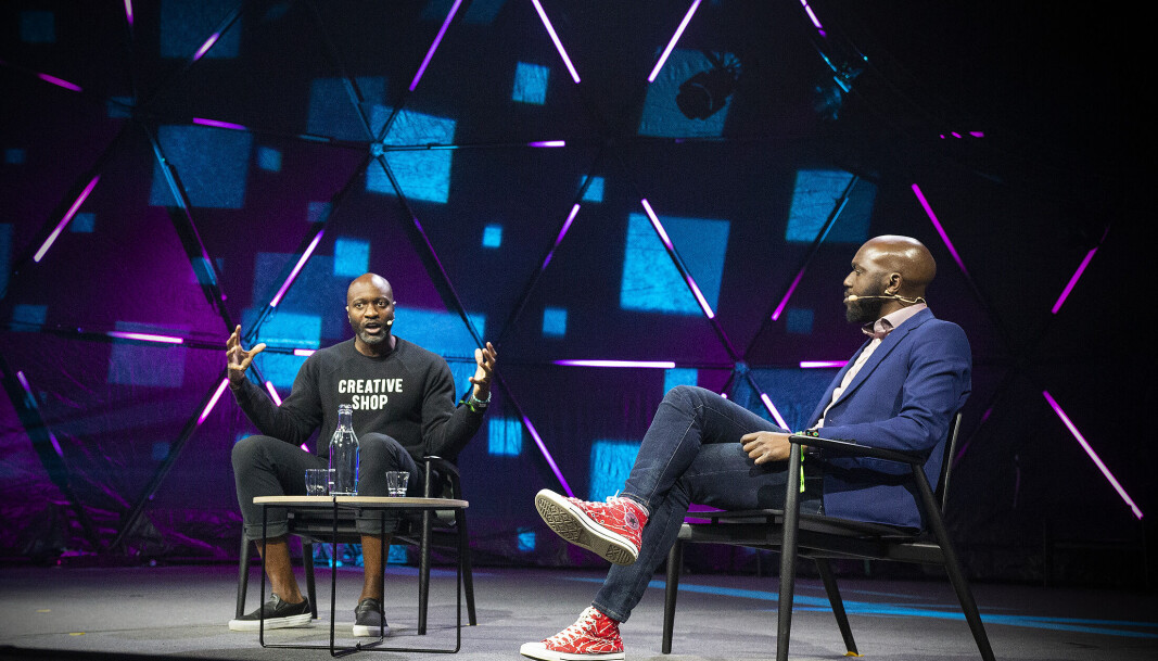 Ime Archibong fra Meta i samtale med Larry Madowo fra CNN. Ime Archibong fra Meta i samtale med Larry Madowo fra CNN.