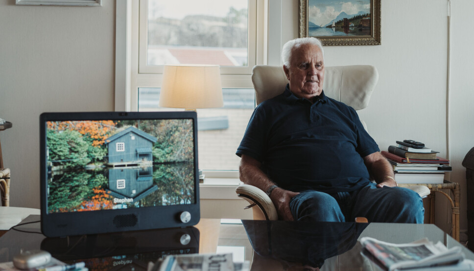 Komp i bruk hos Hans Jørgen Hanssen (88) fra Stavern.