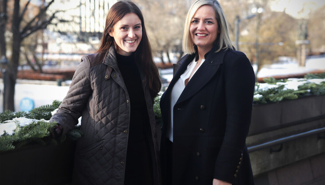 Sophie Grindstad og Maria de Perlinghi i Norselab. Sophie Grindstad og Maria de Perlinghi i Norselab.