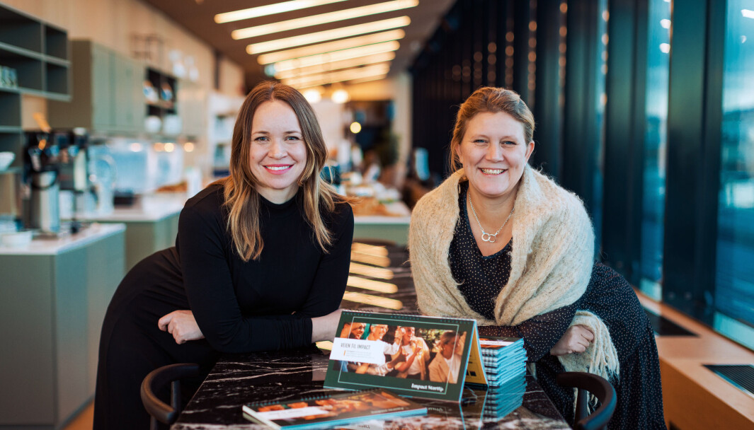 Impact Startup-sjef Marte Sootholtet og utviklingssjef i Ferd Sosiale Entrepenører, Henriette Skretteberg Impact Startup-sjef Marte Sootholtet og utviklingssjef i Ferd Sosiale Entrepenører, Henriette Skretteberg