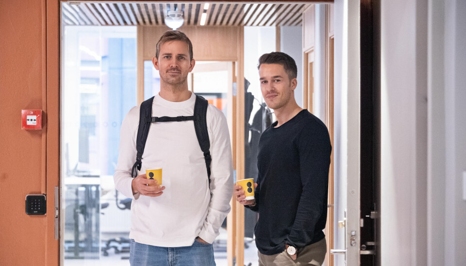 Anders Mjåset i Mesh og Thomas Sveum i Startupmatcher forener krefter.