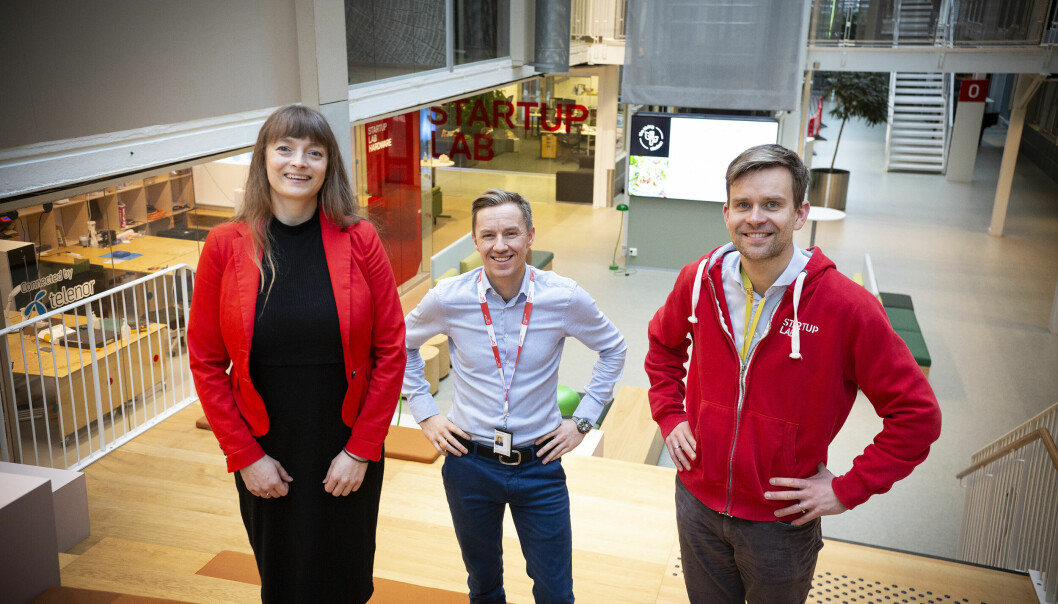 Lise Fulland, Jens Christian Aune og Gisle Østereng i StartuLab Venture merker at interessen for selskapene i akseleratoren har økt,