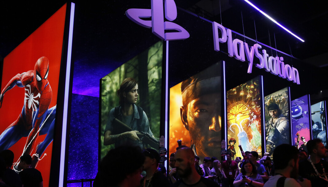 Sonys stand på spillkonferansen E3 i 2018. Sonys stand på spillkonferansen E3 i 2018.