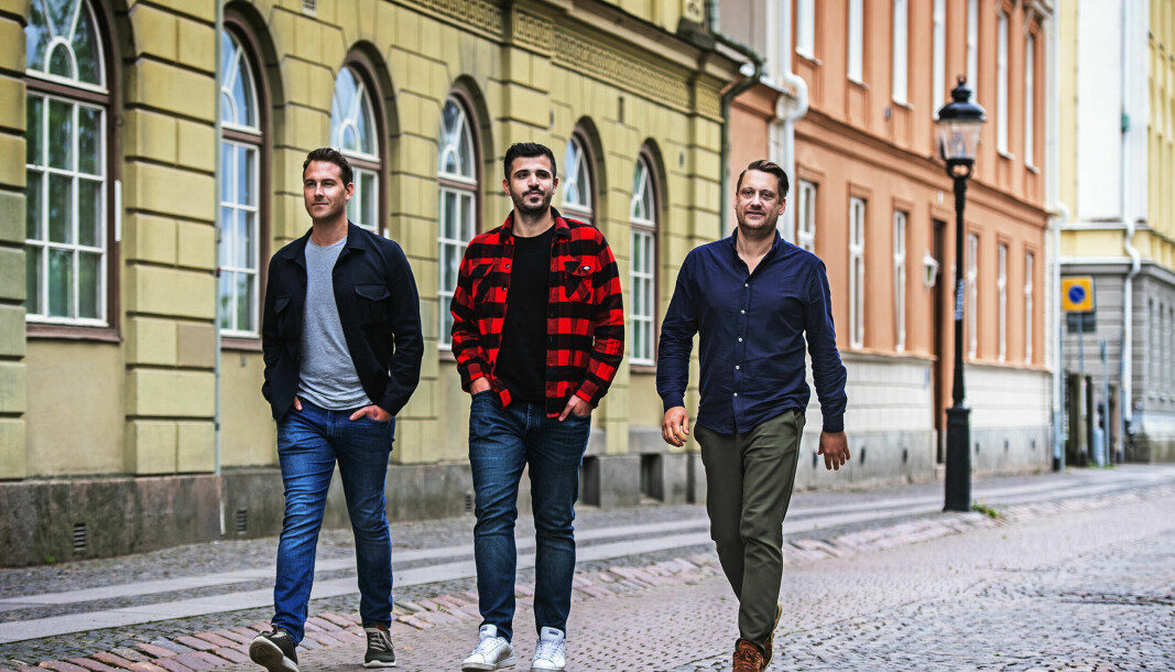 Stepler gründere, venstre: Niklas Frisk, Semir Hadiahmetagic, Daniel Malmqvist