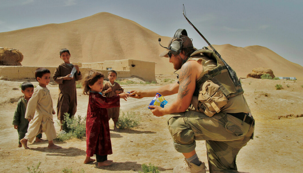 Mats Hetling på oppdrag i Afghanistan.