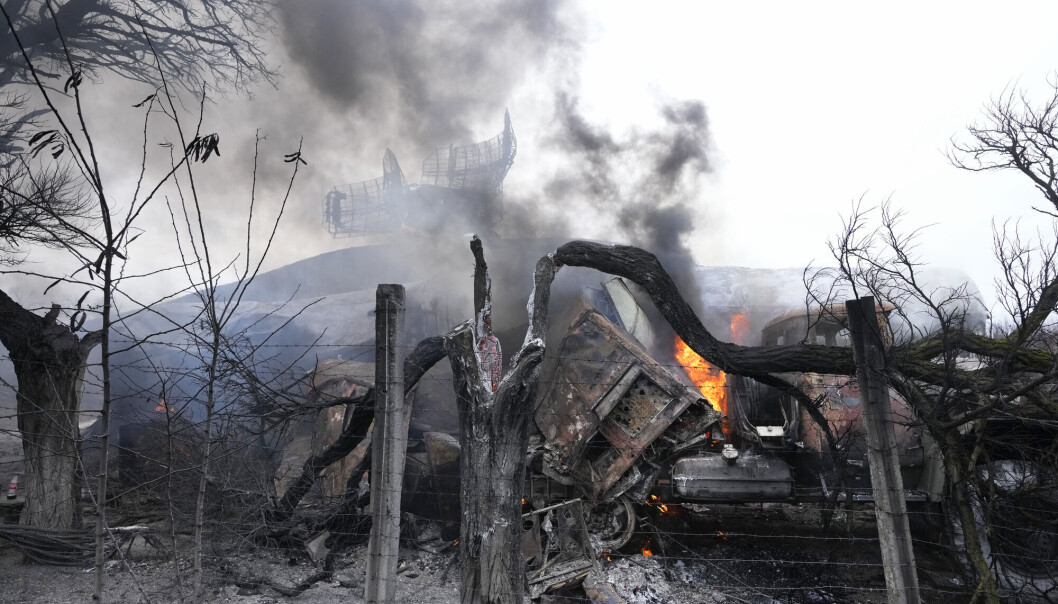 Ukrainerne våknet torsdag opp til lyden av bombing, og krigen de så lenge har fryktet, var plutselig blitt en realitet. Ukrainerne våknet torsdag opp til lyden av bombing, og krigen de så lenge har fryktet, var plutselig blitt en realitet.