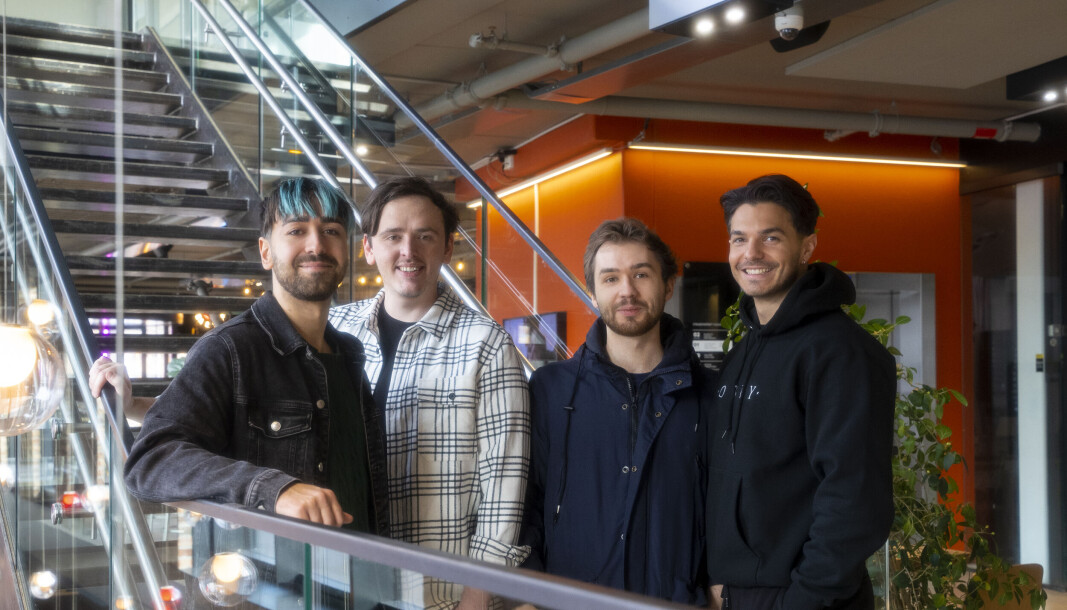 Milad Mirshahi, Sebastian Almnes, Tomas Veiden og Hamza Nebolsi i Presail. Milad Mirshahi, Sebastian Almnes, Tomas Veiden og Hamza Nebolsi i Presail.