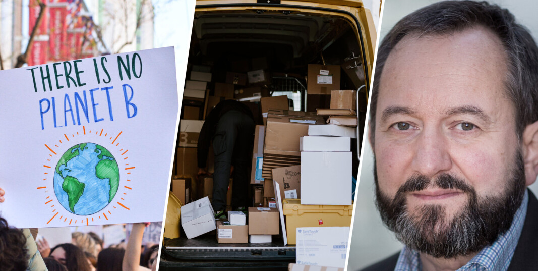 Professor i innovasjon, Peder Inge Furseth, mener myndigheter, netthandlere og ikke minst forbrukere nå må ta ansvar for å få ned fotavtrykket til vår tids elleville netthandel. Løsningen er ifølge ham enkel. Professor i innovasjon, Peder Inge Furseth, mener myndigheter, netthandlere og ikke minst forbrukere nå må ta ansvar for å få ned fotavtrykket til vår tids elleville netthandel. Løsningen er ifølge ham enkel.