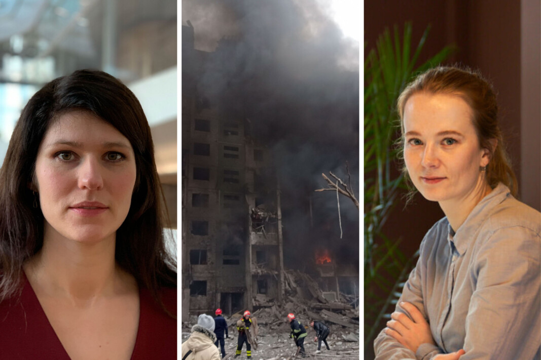 Marit Rødevand (t.h.) og Strise har utviklet en tjeneste som hjelper selskaper å undersøke om kundene kan være involvert i økonomisk kriminalitet eller eventuelt er omfattet av sanksjoner. Marit Rødevand (t.h.) og Strise har utviklet en tjeneste som hjelper selskaper å undersøke om kundene kan være involvert i økonomisk kriminalitet eller eventuelt er omfattet av sanksjoner.