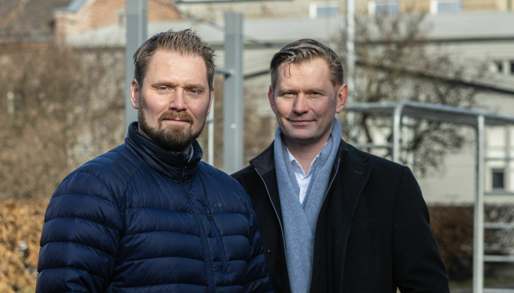 Administrerende direktør i Ardoq, Erik Bakstad og styreleder i Ardoq, Haakon Jensen