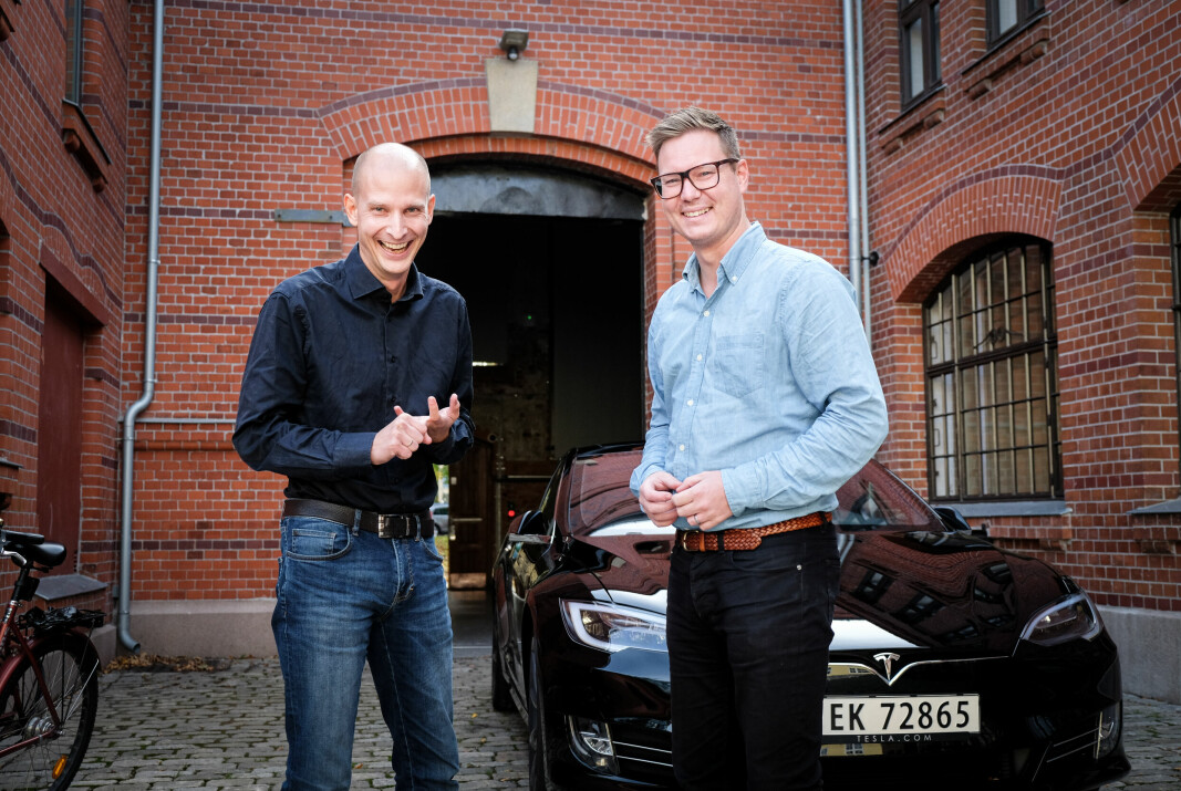 Tibber-gründerne Edgeir Vårdal Aksnes (daglig leder) and Daniel Lindén (Produktdirektør).