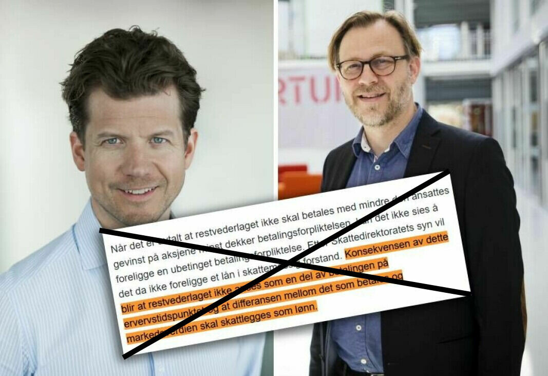Advokatene Harald Hauge i Harboe & Co og Stig Nordal i Sands, var blant de som reagerte sterkest på Skattedirektoratets helomvending som strupet Kruse Smith-modellen. Nå har de blitt hørt.