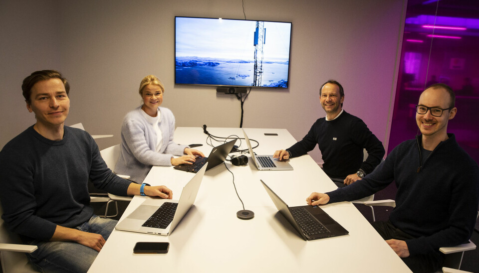 Evan Ramenskiy (f.v.), Ingrid Sofie Øvrum Sem, Balázs Kisfali, og Jonas Modling i Shapemaker. har kontorer på StartupLab og var også en del av den siste akseleratoren der. Fra før har selskapet også vært med i Antler-programmet.