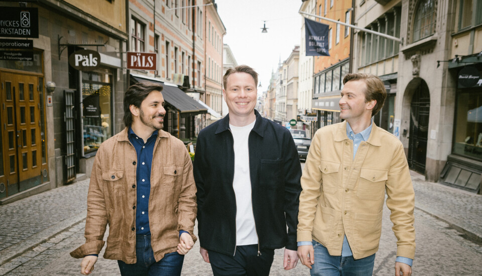 Anyfin ble grunnlagt i 2017 av Mikael Hussain (t.v.), Sven Perkmann og Filip Polhem.