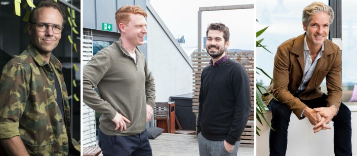 Fra venstre: Emil Sunvisson, Qred, Alexander Engels og Peter Jonsson, Anyfin, Tord Topsholm, Northmill. Fra venstre: Emil Sunvisson, Qred, Alexander Engels og Peter Jonsson, Anyfin, Tord Topsholm, Northmill.