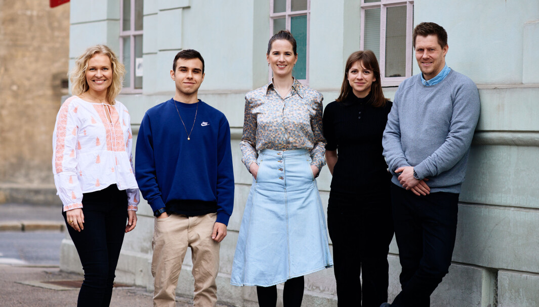 Kristine Kotte Eriksen, Richard Devegili, Marie Louise Sunde, Ane Hov og Tom Banks i Equality Check. Kristine Kotte Eriksen, Richard Devegili, Marie Louise Sunde, Ane Hov og Tom Banks i Equality Check.