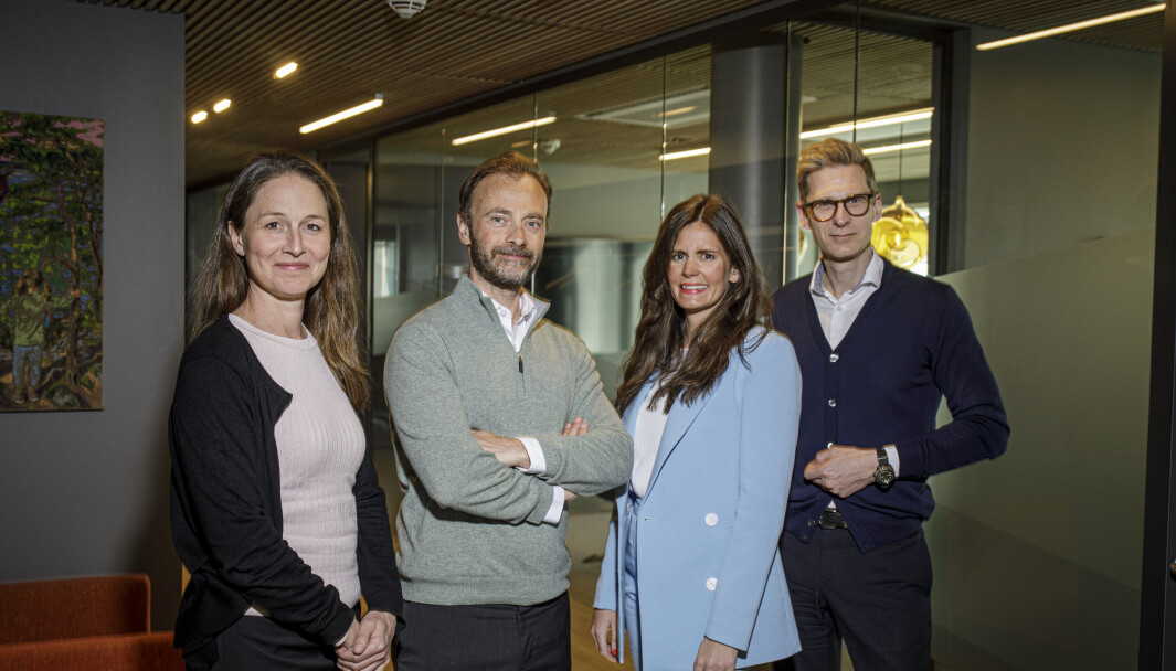Ny storsatsin på bærekraft. Fra venstre: Maria Gjølberg, partner i The Governance Group, Joachim Nahem grunnleggende partner, The Governance Group og ny konsernsjef i Position Green Group, Charlotte Wallem Rakner, Investment Manager i Norvestor og Kristian Andersen, partner i The Governance Group. Ny storsatsin på bærekraft. Fra venstre: Maria Gjølberg, partner i The Governance Group, Joachim Nahem grunnleggende partner, The Governance Group og ny konsernsjef i Position Green Group, Charlotte Wallem Rakner, Investment Manager i Norvestor og Kristian Andersen, partner i The Governance Group.