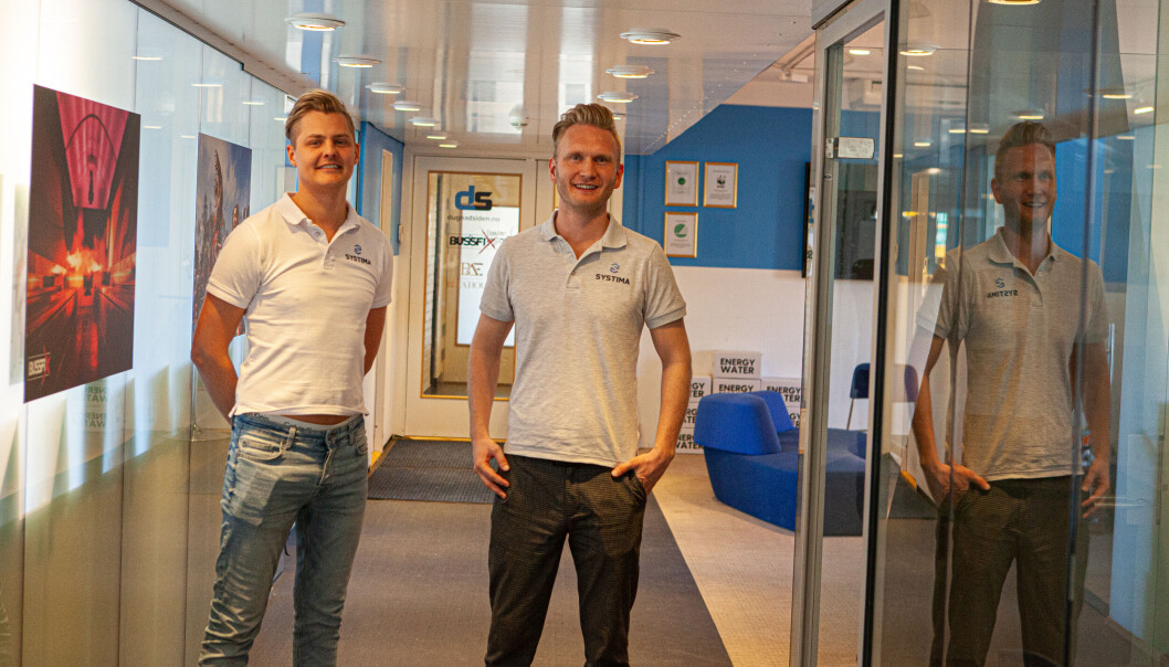 Robin Røed t.v. og Joachim Øvang er begge daglige ledere i Systima Robin Røed t.v. og Joachim Øvang er begge daglige ledere i Systima