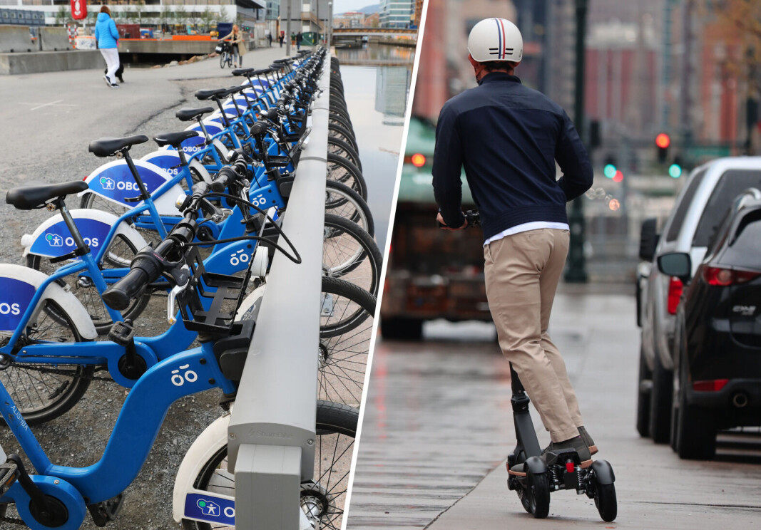 Bysykler i 2018 (til venstre). Etter 2019 har tallene bare sunket. Foto: Ørn E. Borgen / NTB Bysykler i 2018 (til venstre). Etter 2019 har tallene bare sunket. Foto: Ørn E. Borgen / NTB