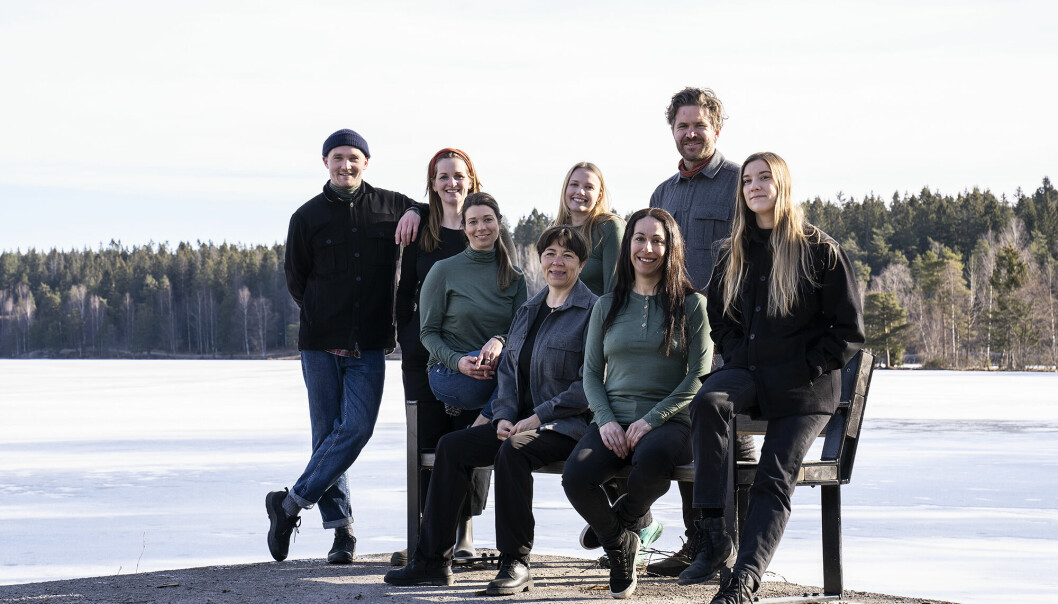 Teamet i Northern Playground, med Kristoffer Hunstad (fra venstre), Marita Sollien, Maja Jørgensen, Jorunn Heggdal, Camilla Gundersen, Pardis Molavi, Jo Egil Tobiassen og Frida Fall.