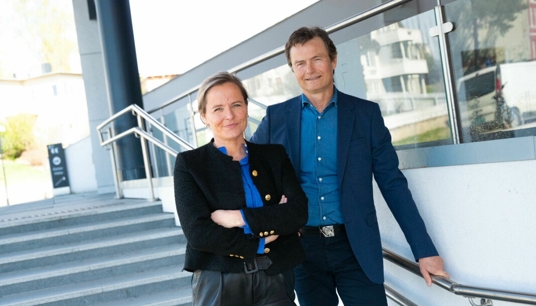 Anette Mellbye (Innlandet Science Park) og Tore Anstein Dobloug (Sparebankstiftelsen Hedmark).