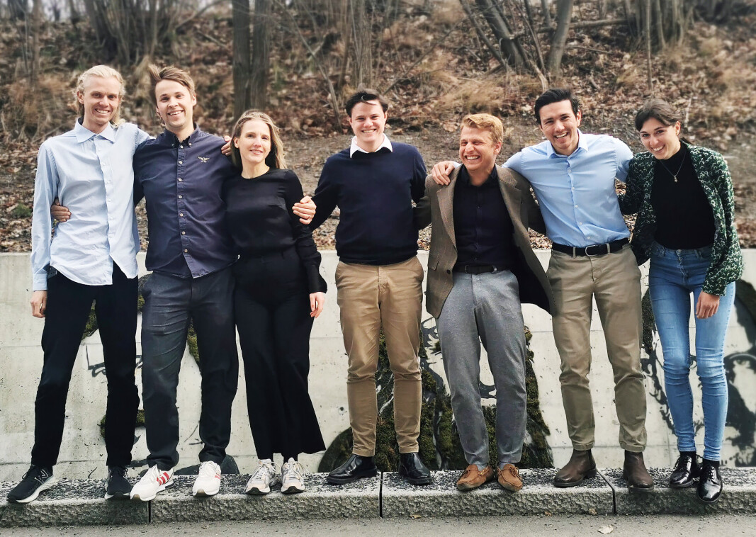 Teamet i Vilje Bionics, fra venstre: Asmund Kollbye (medgründer og produktansvarlig), Eirik Bodsberg (medgründer og teknisk leder), Maren Kirknes Fossum (kvalitetsansvarlig), Oscar Lilleløkken (produktutvikler), Saeid Hosseini (medgründer og daglig leder), Martin Bogstrand (kommersielt ansvarlig) og Julia Kenel (produktutvikler), Teamet i Vilje Bionics, fra venstre: Asmund Kollbye (medgründer og produktansvarlig), Eirik Bodsberg (medgründer og teknisk leder), Maren Kirknes Fossum (kvalitetsansvarlig), Oscar Lilleløkken (produktutvikler), Saeid Hosseini (medgründer og daglig leder), Martin Bogstrand (kommersielt ansvarlig) og Julia Kenel (produktutvikler),