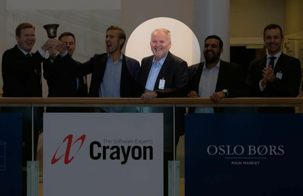 Jens Rugseth, her ved børsnoteringen av Crayon i 2017.