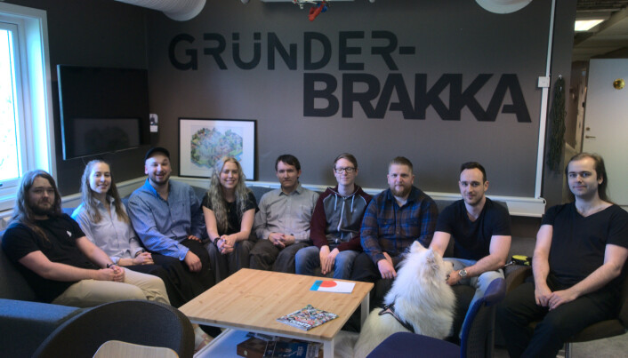 Teamet bak Fornix sitter på Gründerbrakka på NTNU Teamet bak Fornix sitter på Gründerbrakka på NTNU