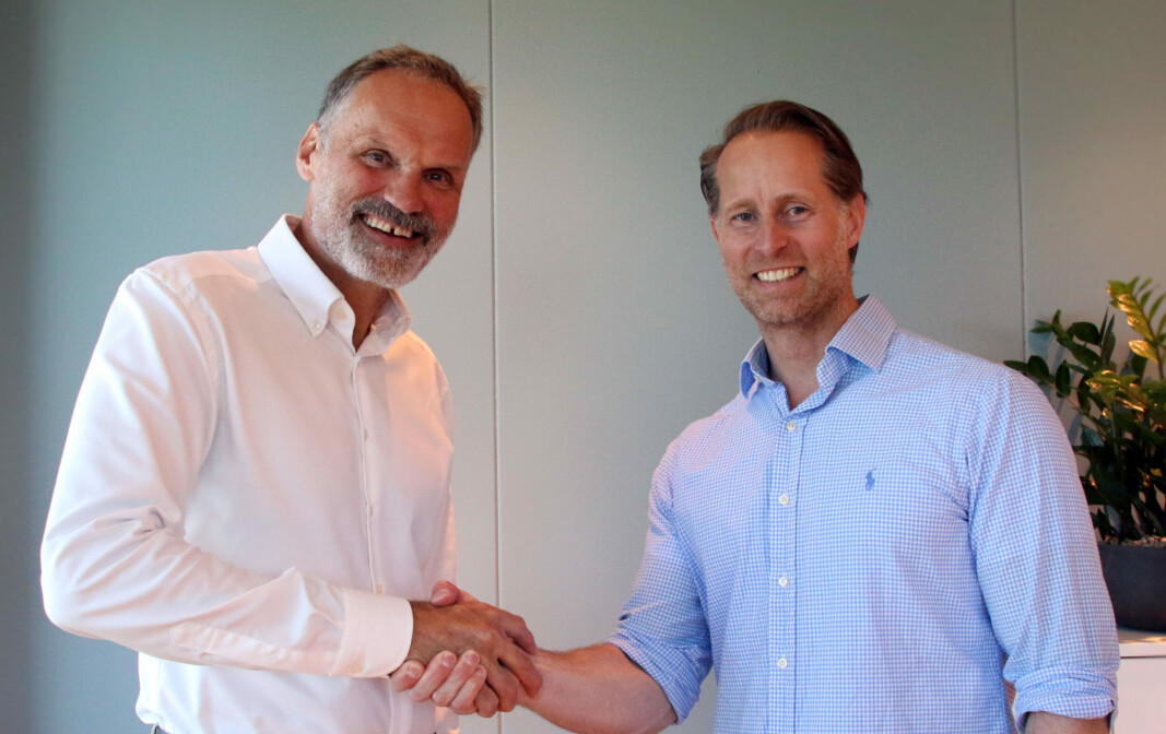 Administrerende direktør i Kredinor, Klaus-Anders Nysteen og administrerende direktør Christoffer Andvig, i Neonomics er blitt enige om å samarbeide. Administrerende direktør i Kredinor, Klaus-Anders Nysteen og administrerende direktør Christoffer Andvig, i Neonomics er blitt enige om å samarbeide.