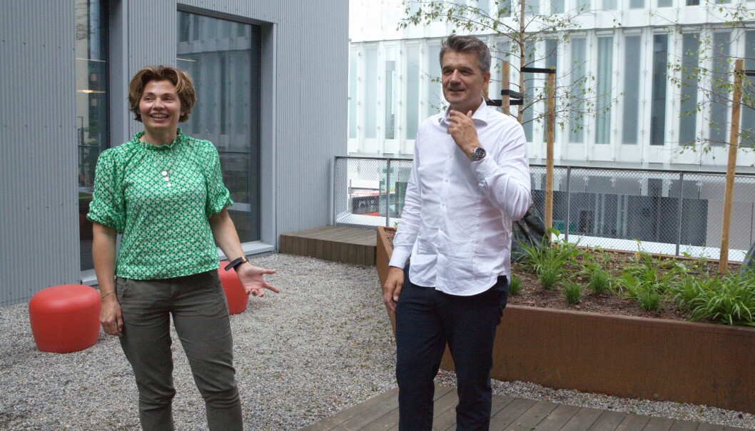 Mobilsatsingen har ikke helt blitt det Vipps-sjef Rune Garborg håpet på. Her sammen med finansdirektør Merete Svingen, Mobilsatsingen har ikke helt blitt det Vipps-sjef Rune Garborg håpet på. Her sammen med finansdirektør Merete Svingen,