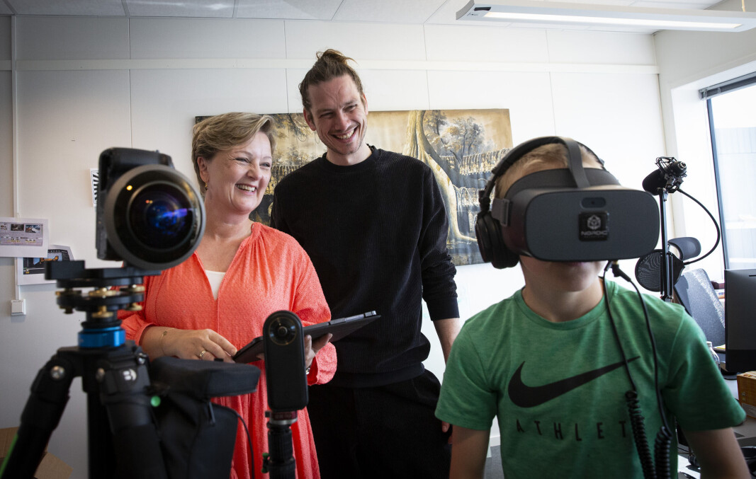 COO Anita Moe Larsen og gründer Kim Lien i Nordic Neurotech jobber tett med ledende fageksperter, blant annet om hvordan VR-terapi kan brukes inn mot unge. COO Anita Moe Larsen og gründer Kim Lien i Nordic Neurotech jobber tett med ledende fageksperter, blant annet om hvordan VR-terapi kan brukes inn mot unge.