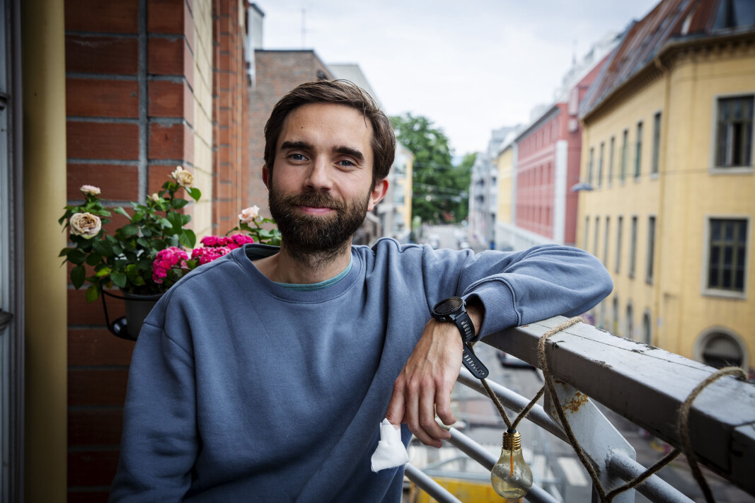 Eirik Frøyland Rime er skadeskutt foran ferien, med bandasjert finger og en stygg hoste, men likevel lykkelig for at investeringsrunden er i land. Eirik Frøyland Rime er skadeskutt foran ferien, med bandasjert finger og en stygg hoste, men likevel lykkelig for at investeringsrunden er i land.