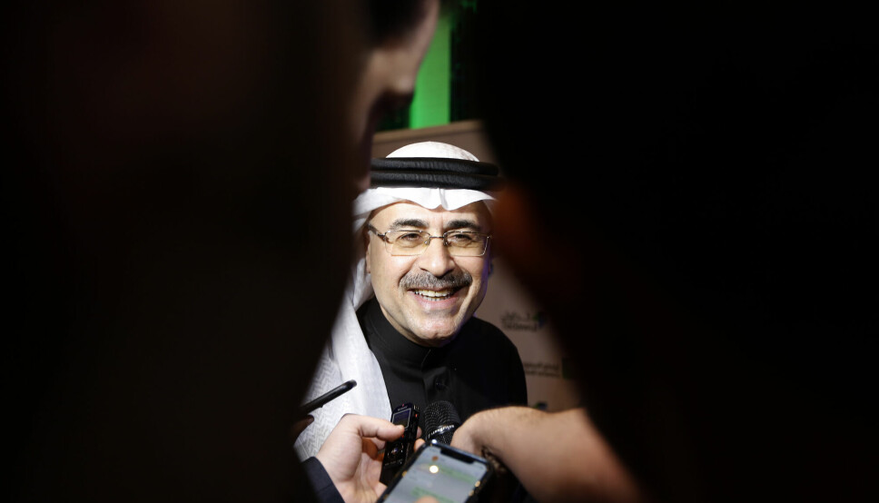 Toppsjef i Saudi Arabias Aramco Amin Al-Nasser under børsnoteringen av selskapet i 2019.