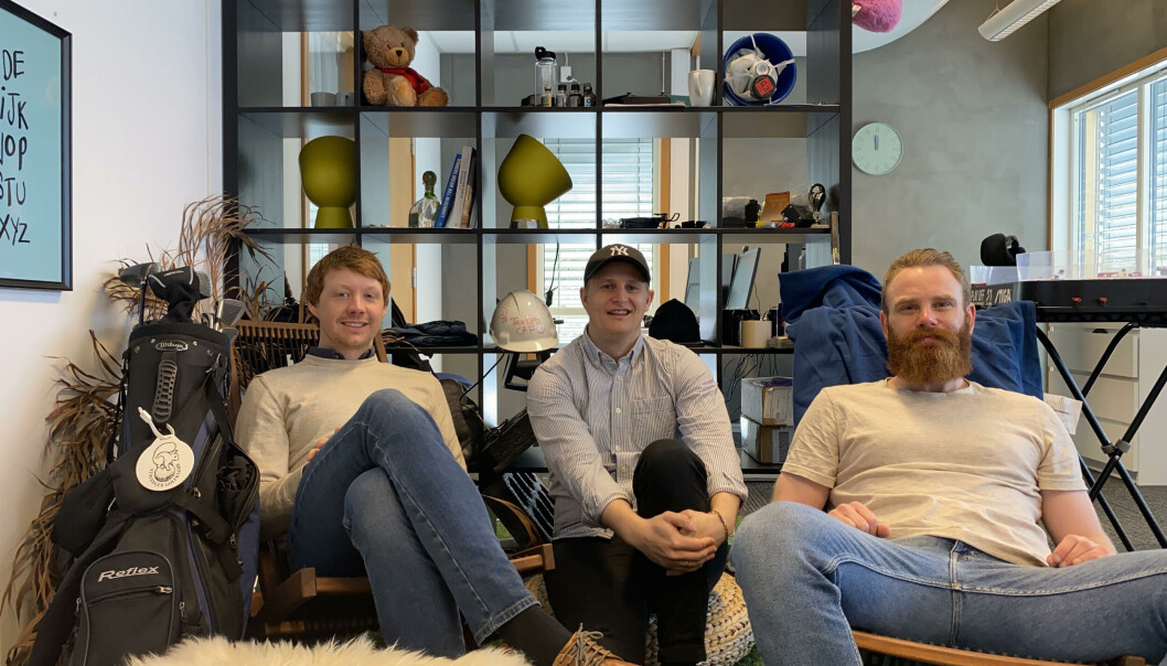 f.h: Produktsjef, Trygve Sekse, Daglig leder Henrik Heggland, Kommersiell leder Tore Tjentland. f.h: Produktsjef, Trygve Sekse, Daglig leder Henrik Heggland, Kommersiell leder Tore Tjentland.