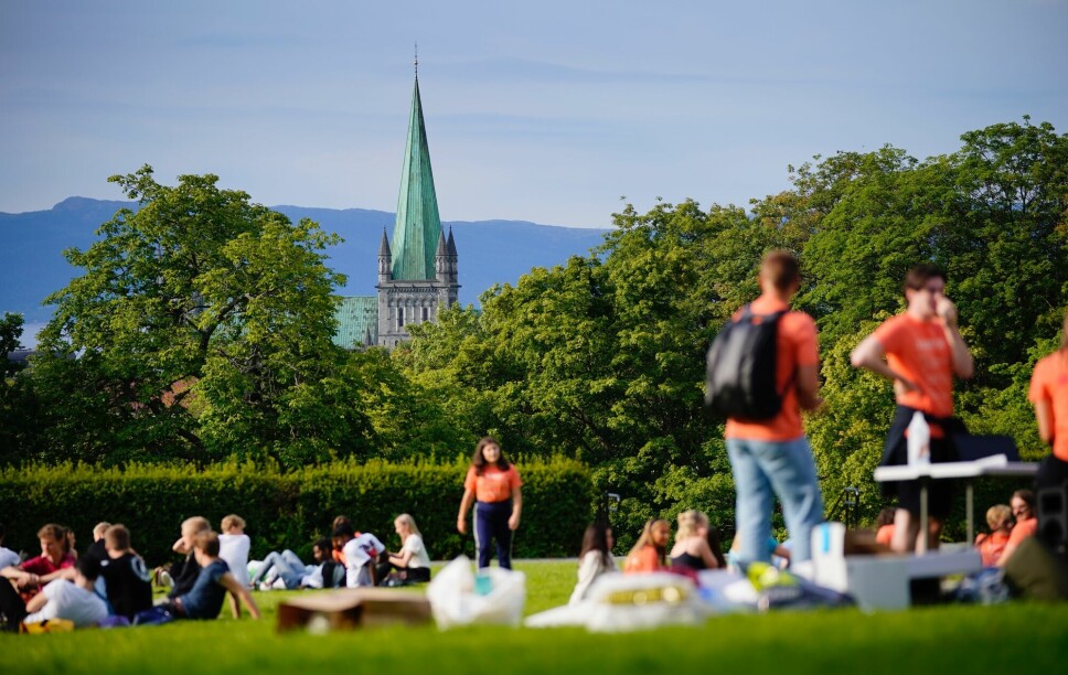 11 av 24 studentbedrifter som fikk STUD-ENT-støtte holder til i Trondheim. Her fra en fadderuke ved NTNU.