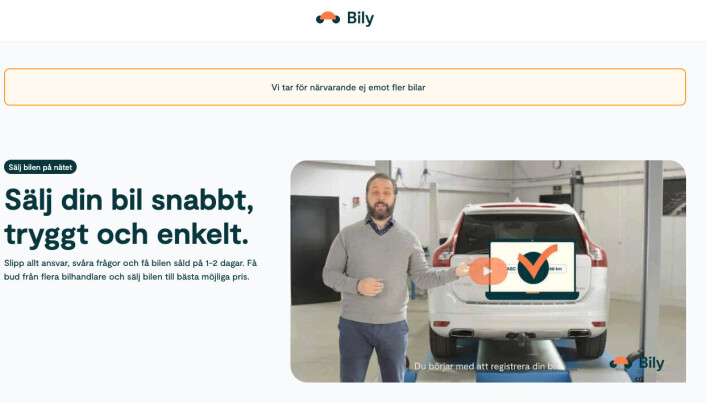 Dette møter svenske bruktbil-selgere på Bily nå. Dette møter svenske bruktbil-selgere på Bily nå.