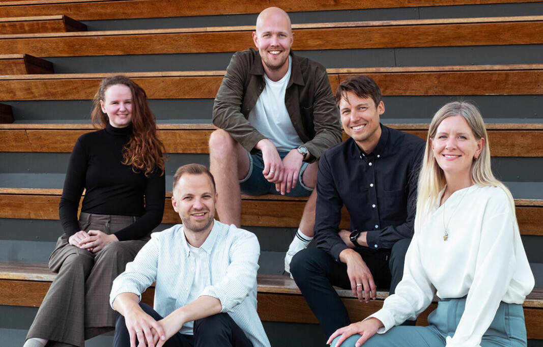 Teamet i MediumTall med Kristoffer Liabø foran og Martin Steffensen to fra høyre. Teamet i MediumTall med Kristoffer Liabø foran og Martin Steffensen to fra høyre.