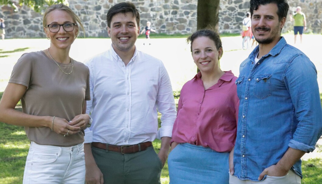 Heidi Kopperud (f.v.), Jean-Guillaume Marquaire, Ann-Kristin Pfründer og Alexander Farroq er nykommere i Norselab. Heidi Kopperud (f.v.), Jean-Guillaume Marquaire, Ann-Kristin Pfründer og Alexander Farroq er nykommere i Norselab.